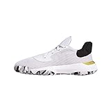 adidas Pro Bounce 2019 Low White/Black/Gold Basketball Shoes 10.5