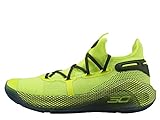Under Armour Mens Curry 6 Basketball Shoe (High Vis Yellow/High Vis Yellow-Guardian Green, Numeric_11)