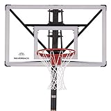 Silverback NXT 54' In-Ground Basketball Hoop with Adjustable-Height Backboard and QuickPlay Design , Black