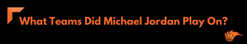 What Teams Did Michael Jordan Play On