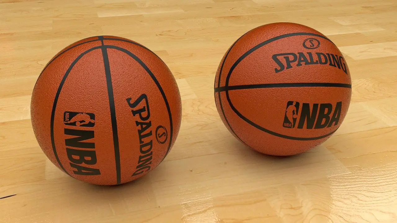 either of the two goals in basketball