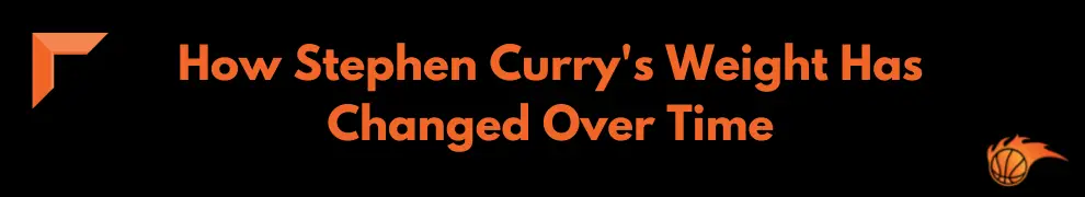 How Stephen Curry's Weight Has Changed Over Time