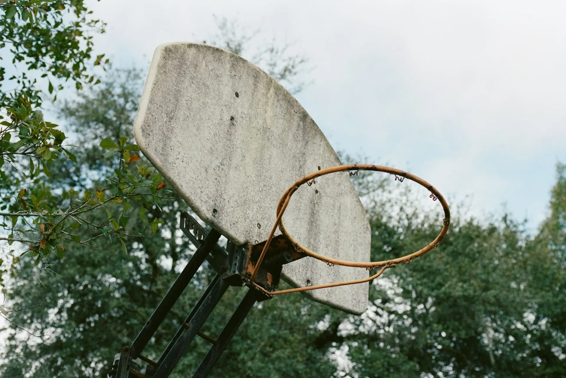 Nets are Absent from These Public Basketball Courts