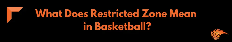 What Does Restricted Zone Mean in Basketball