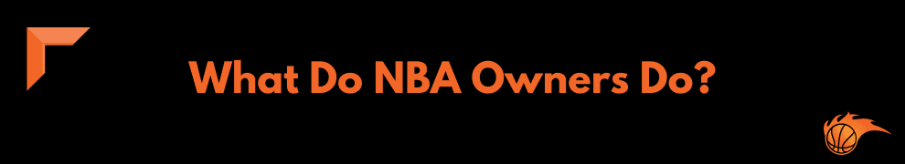 What Do NBA Owners Do
