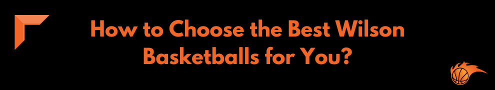 How to Choose the Best Wilson Basketballs for You