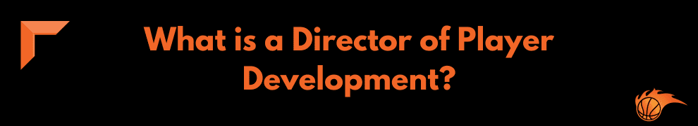 What is a Director of Player Development